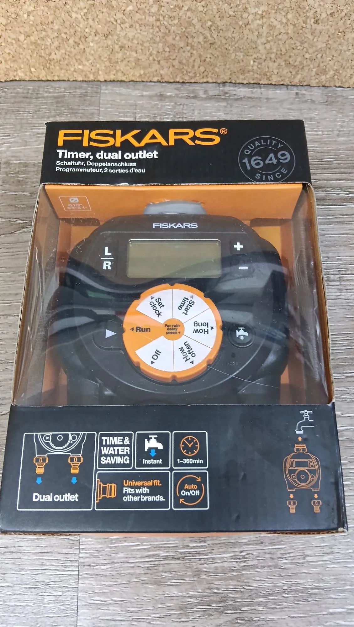 Programador con 2 salidas Fiskars
