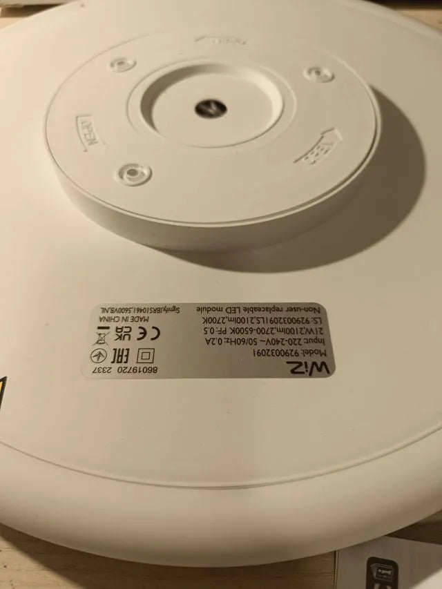 Lámpara de techo blanca Rune Luz Blanca de cálida