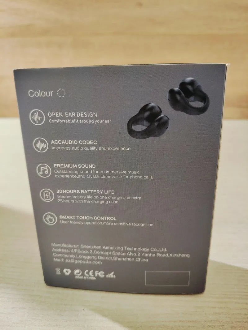 Auriculares inalámbricos con clip en conducción ósea TOOTH
