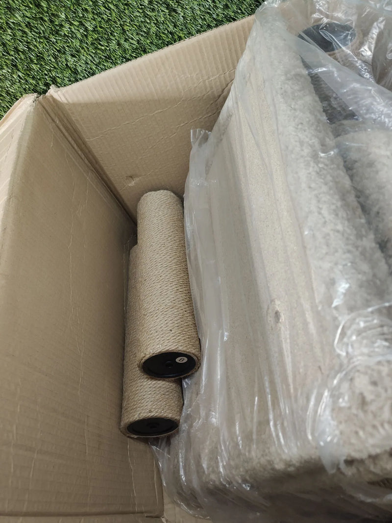 Torre multinivel para gatos con postes - Amazon basics