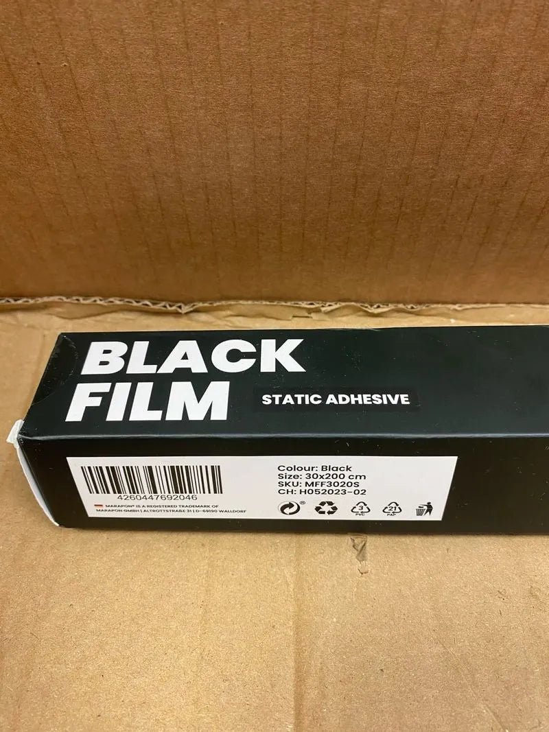 MARAPON® Vinilo Opaco para Ventanas Color Negro