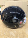 Casco de moto negro con visera Nolan