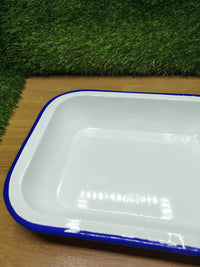 Plato pequeño rectangular esmaltado IBILI