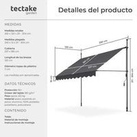 Toldo plegable para balcón