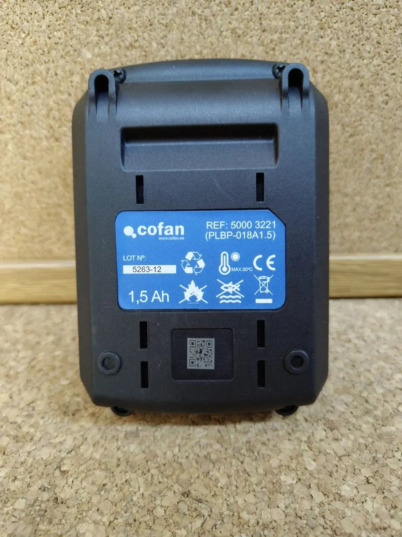 Batería Recargable de Litio Li-ion 18V 1.5Ah