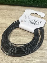 CORDÓN DE Cuero Negro 2 MM x 5 M INNSPIRO