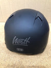 Casco Moto Negro Visera
