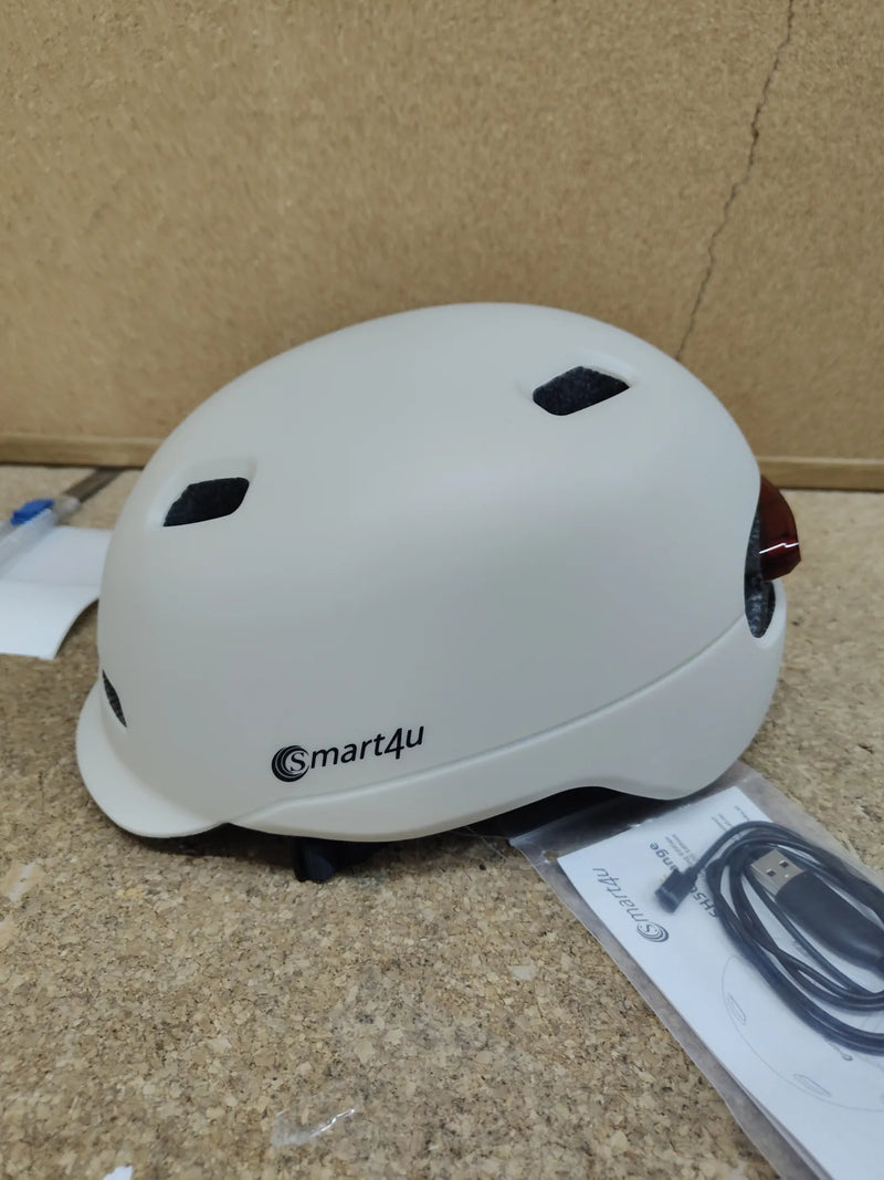 Casco con luz trasera talla M Smart4U