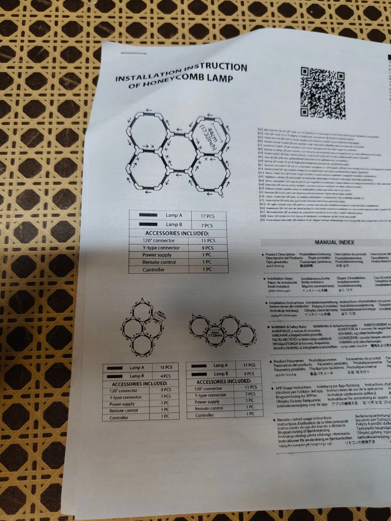 Lámparas hexagonales para Garaje