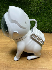 Proyector de estrellas con diseño de perro espacial para dormitorio