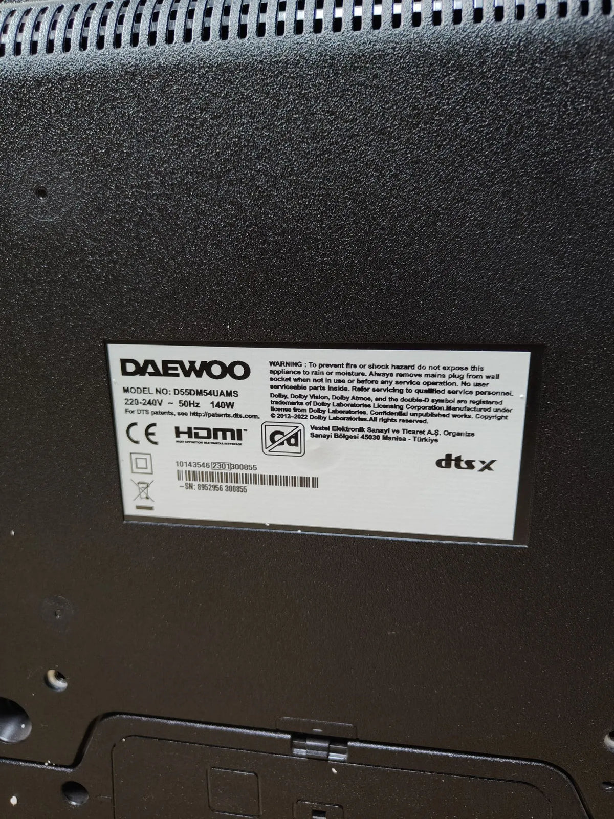 Televisor QLED de 55 pulgadas - Daewoo
