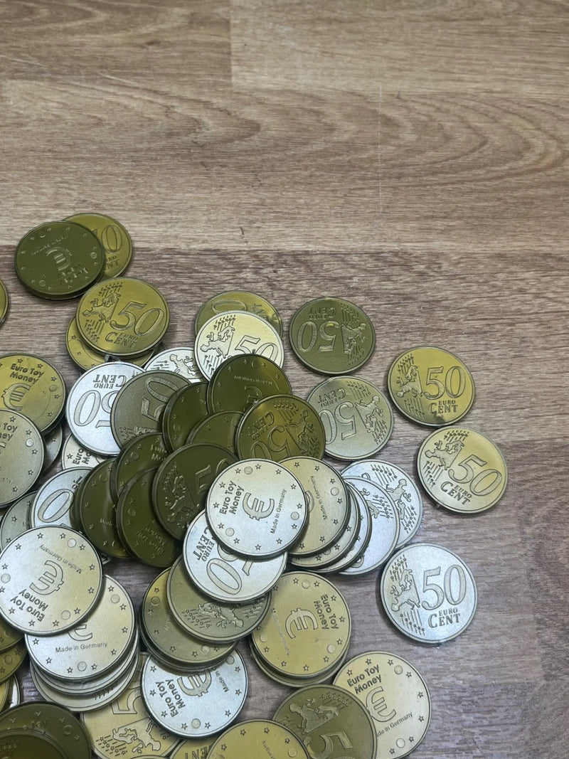 Monedas de 50 Céntimos de Plástico