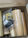 Juego de 4 patas de madera maciza