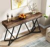 Mesa de consola con base de metal - Tribesigns