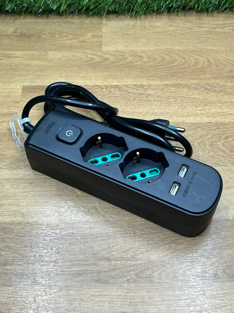 Enchufe múltiple con Interruptor y Cable Vimar