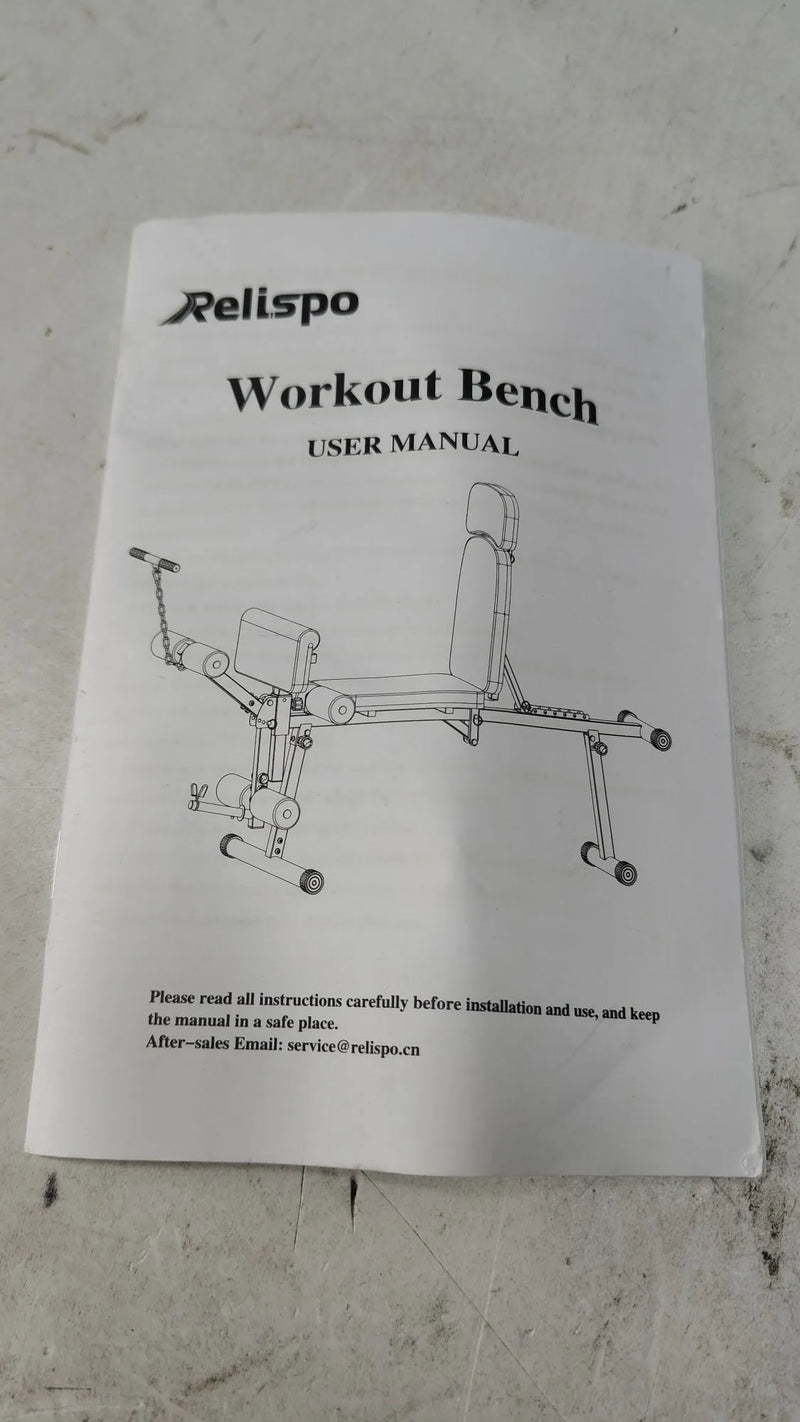 Banco de Pesas Ajustable Mejorado con Extensión de Piernas y Curl de Piernas