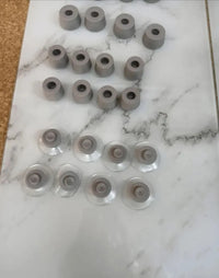 Placas cobertoras de vidrio universales Mármol 2 u