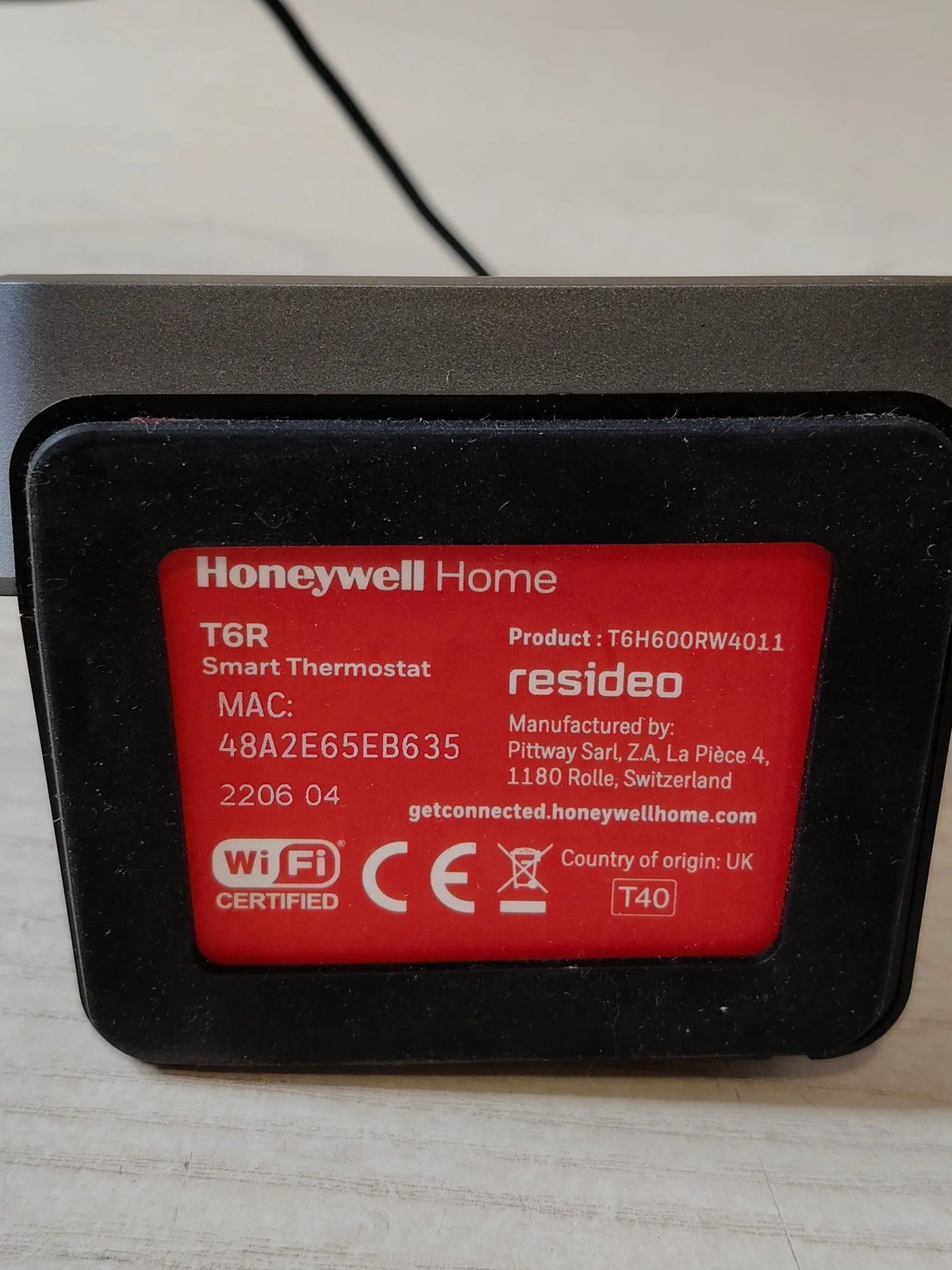 Termostato programable Inteligente - HONEYWELL HOME