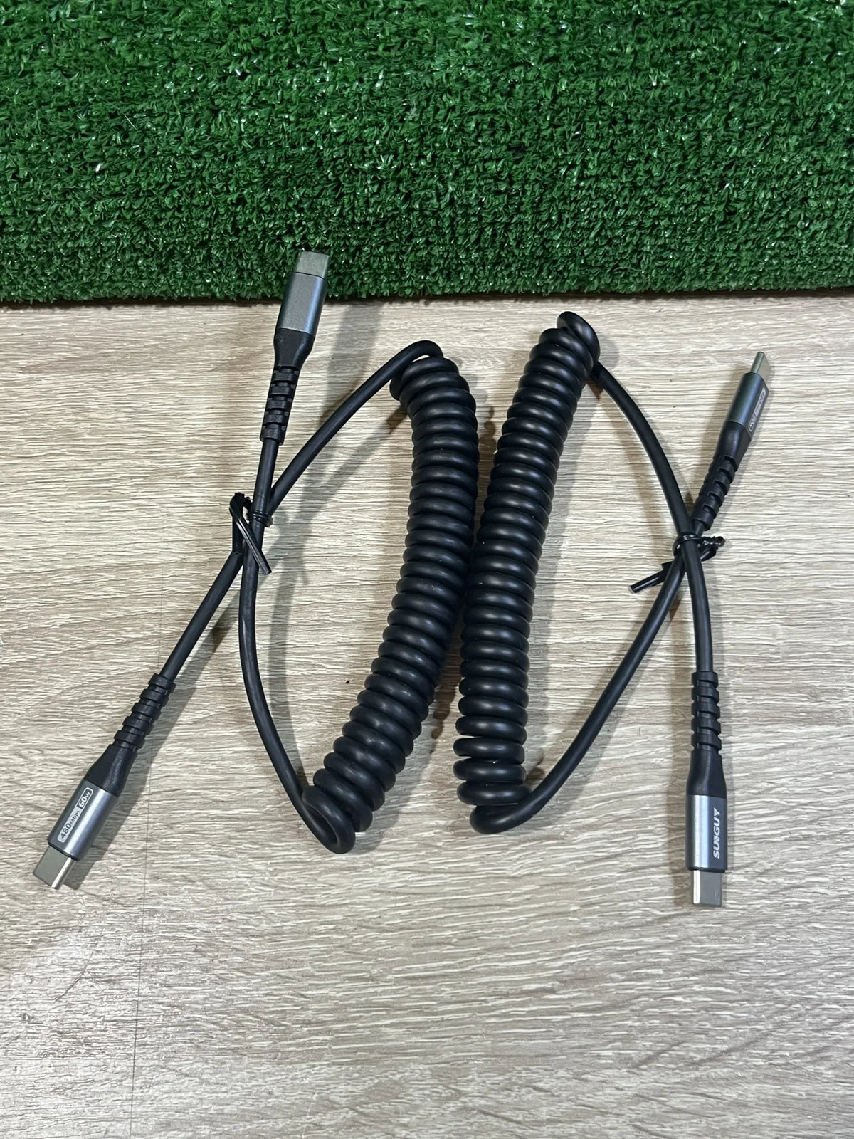 Cable USB C a USB C en espiral SUNGUY