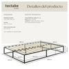Estructura de cama de metal KYOTO 140 x 200 x 25,5 cm
