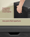 Banco zapatero con cojín negro - Vasagle