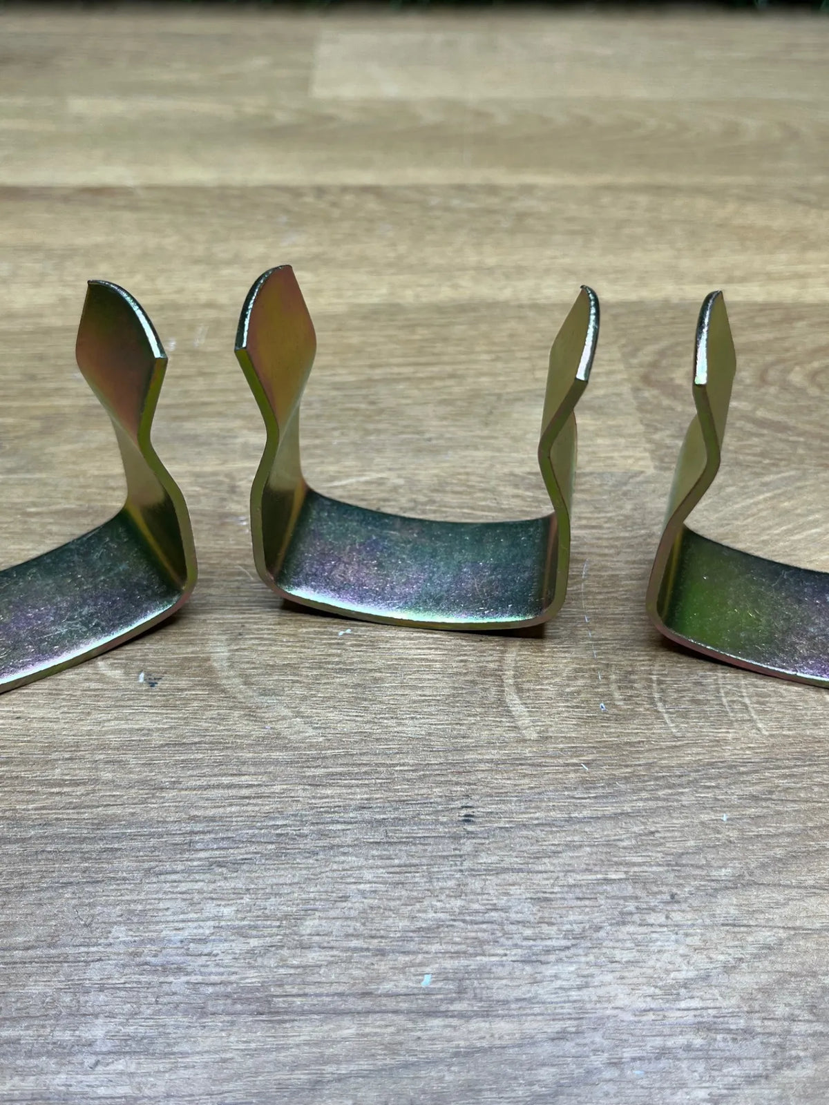 3 clips de metal en U para unir somieres