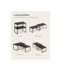 Estante para Especias Negro