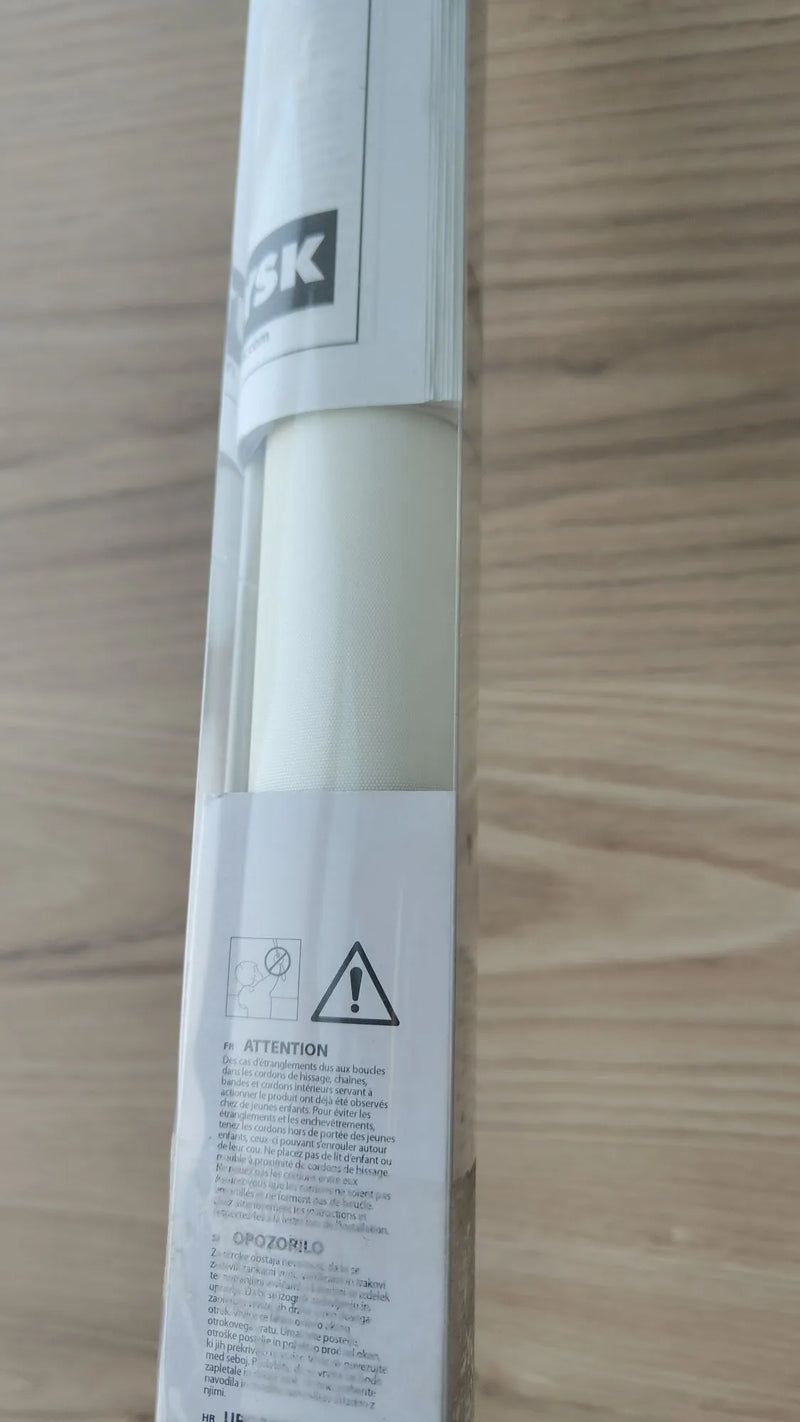 Estor Enrollable Opaco Liso - Blanco Roto, 80 x 175cm