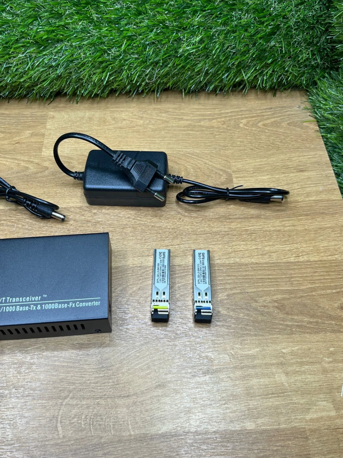Par de convertidores de medios de fibra Gigabit