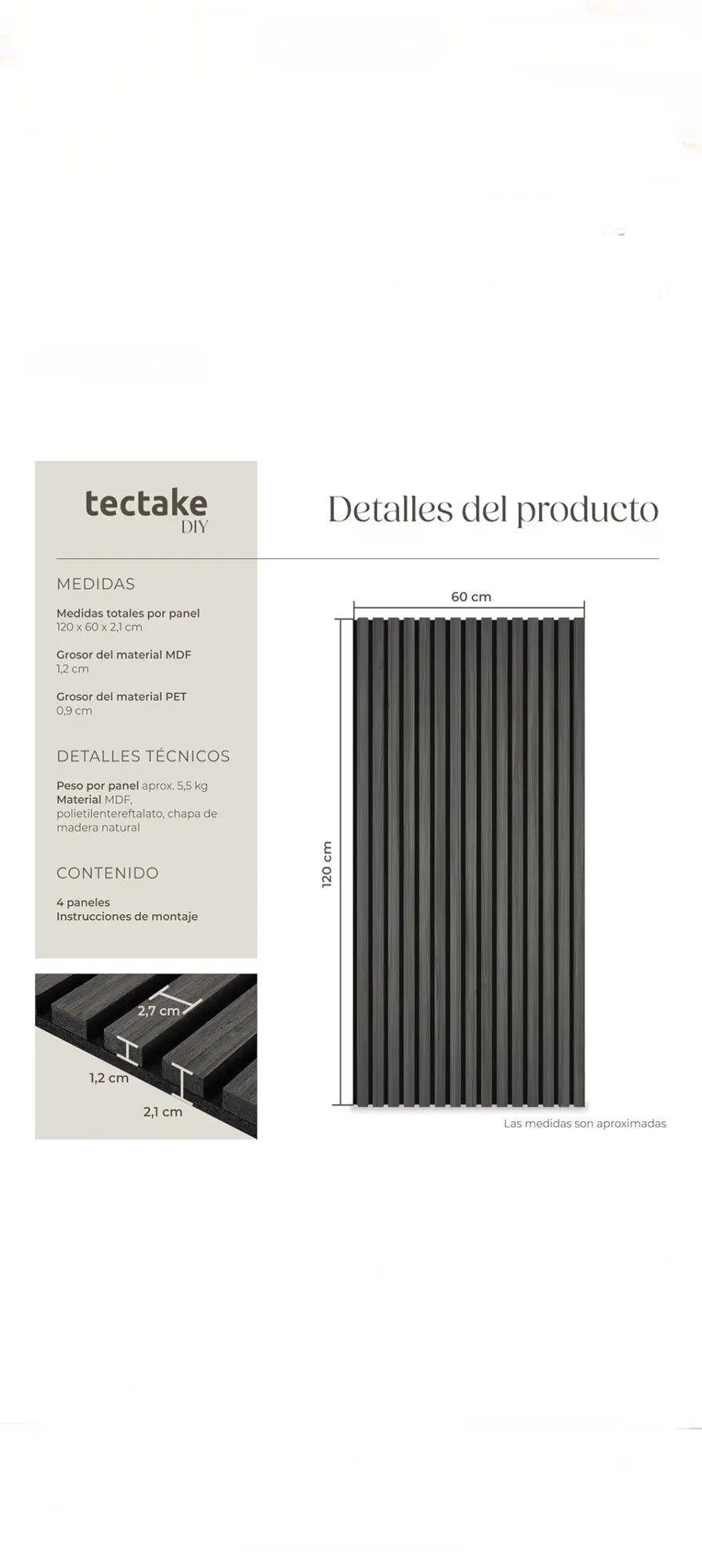Paneles de pared decorativos