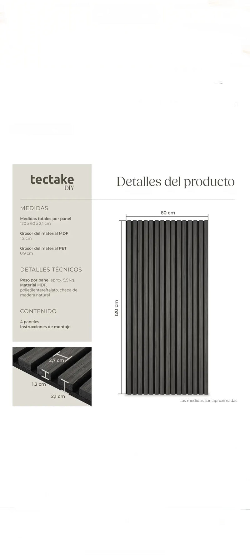 Paneles de pared decorativos