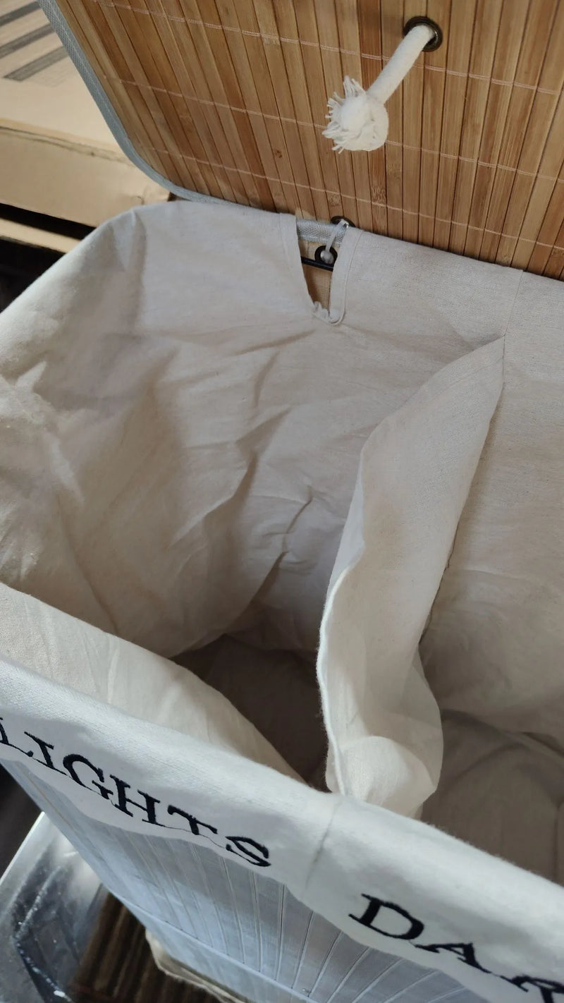 Cesto de ropa sucia, 100 L, cesto de ropa con tapa