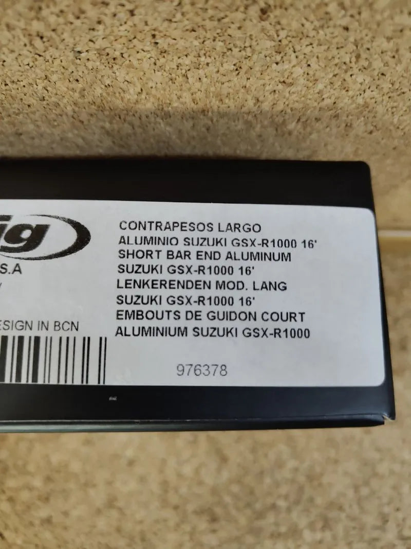 Puig Contrapesos aluminio largo para Suzuki  gsx-R