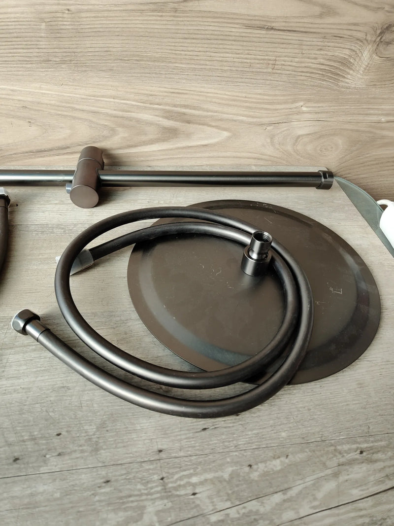 Columna de Ducha Gris Gunmetal