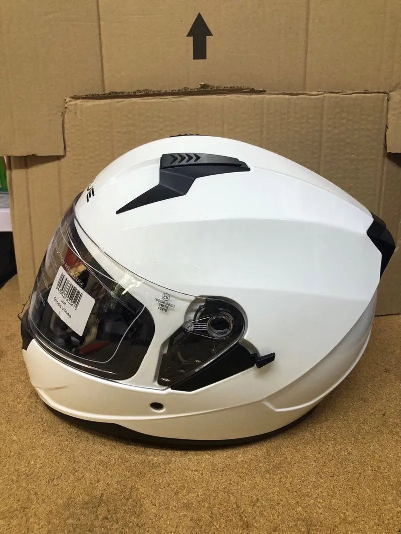 Casco de moto CURVE blanco