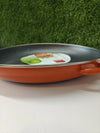 Paellera naranja acero esmaltado - Ibili