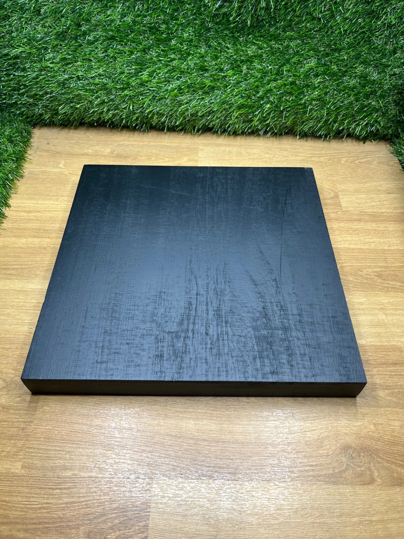 Bandeja Madera Rectangular Negra Paulownia
