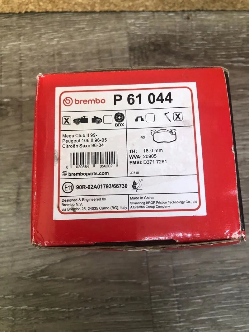 Pastillas de Freno Brembo P 61 044