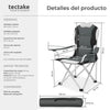 Silla de camping acolchada