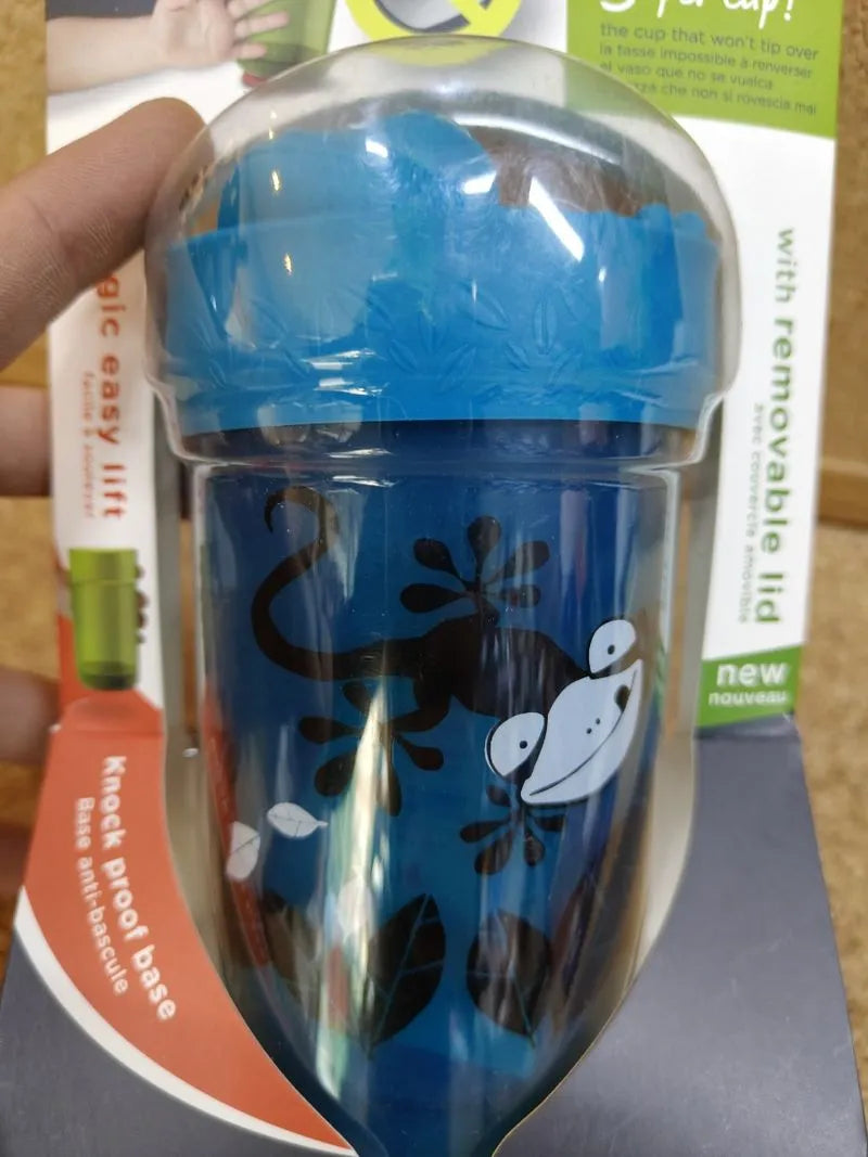 Taza Antivuelco con Tapa, Azul