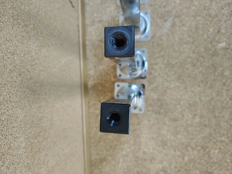 4 patas de tubo de acero 20cm