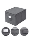 Juego de 3 cajas de almacenamiento plegables con tapas,