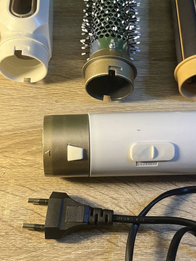 Moldeador Secador De Pelo Cepillo De Aire Caliente Con Cable Giratorio 5 En 1
