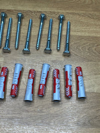 Tacos y tornillos para pared universales fischer