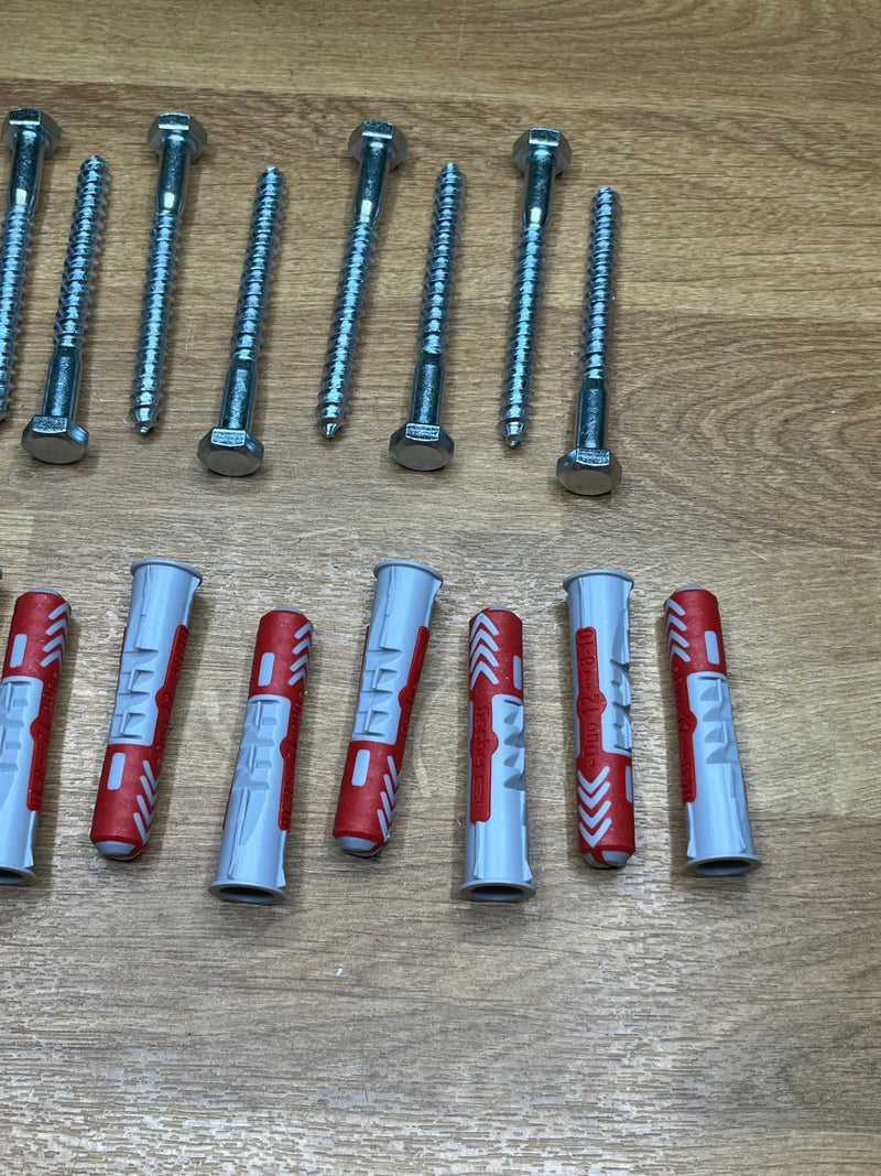 Tacos y tornillos para pared universales fischer