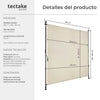 Toldo de pinza para exterior color beige