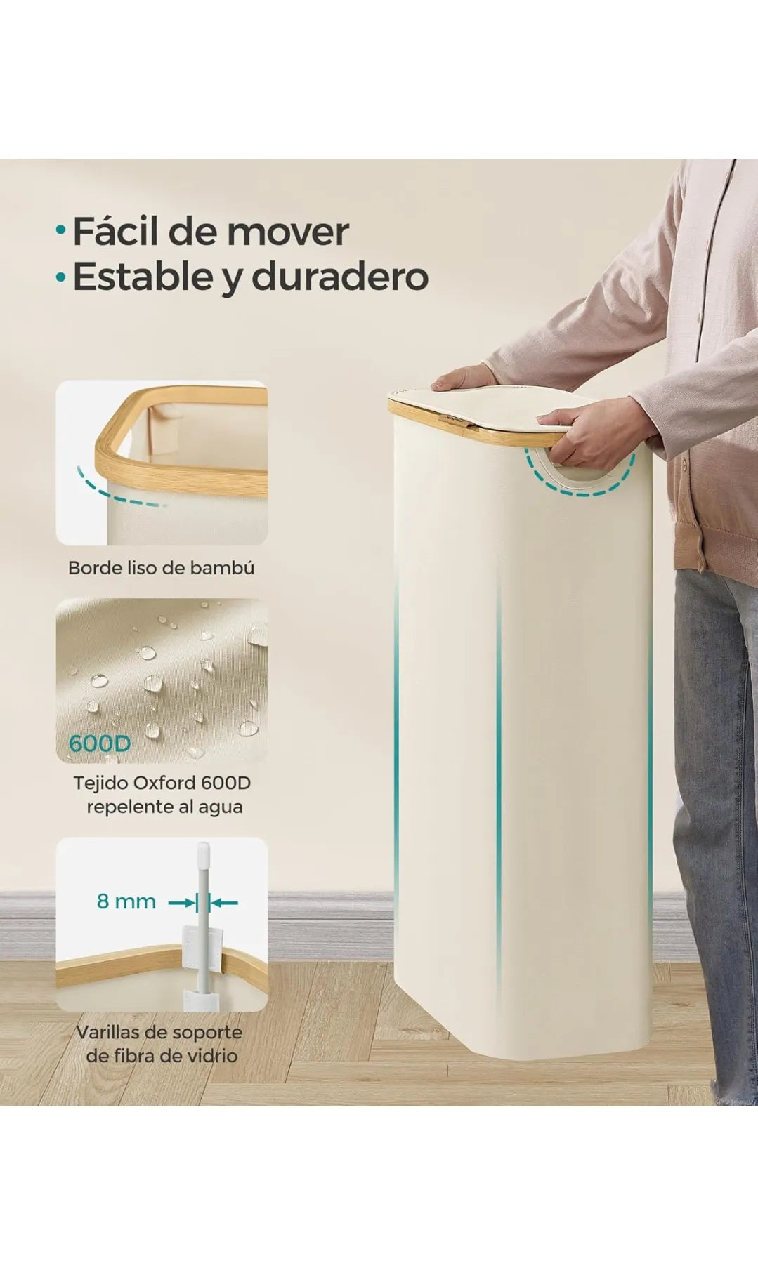 Cesto de Ropa Sucia con Tapa