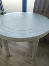 Mesa de jardín blanca braga 90cm