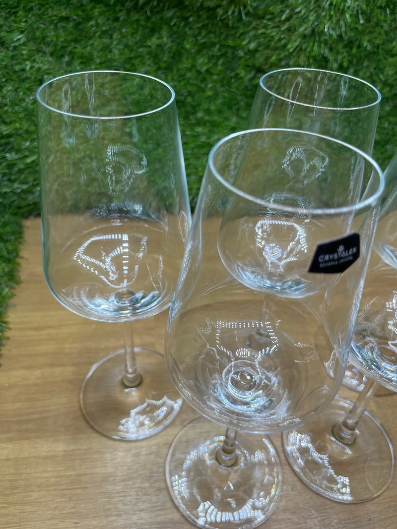 Juego de 6 copas de vino tinto Crystalex