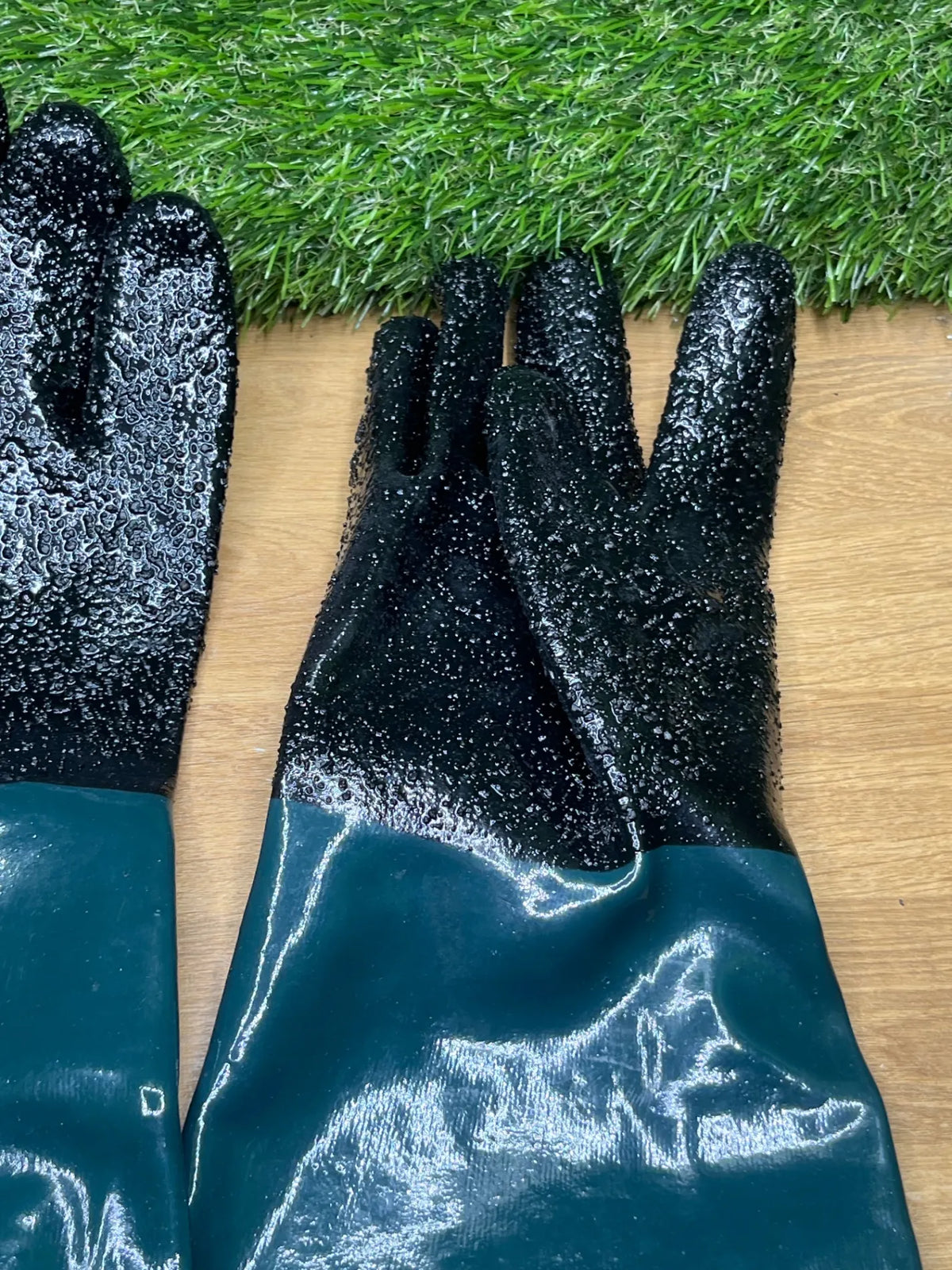 Guantes de goma para chorro de arena